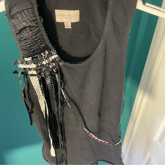 SzS Racerback Sleeveless Top with Ribbon detail EUC - Picture 8 of 11